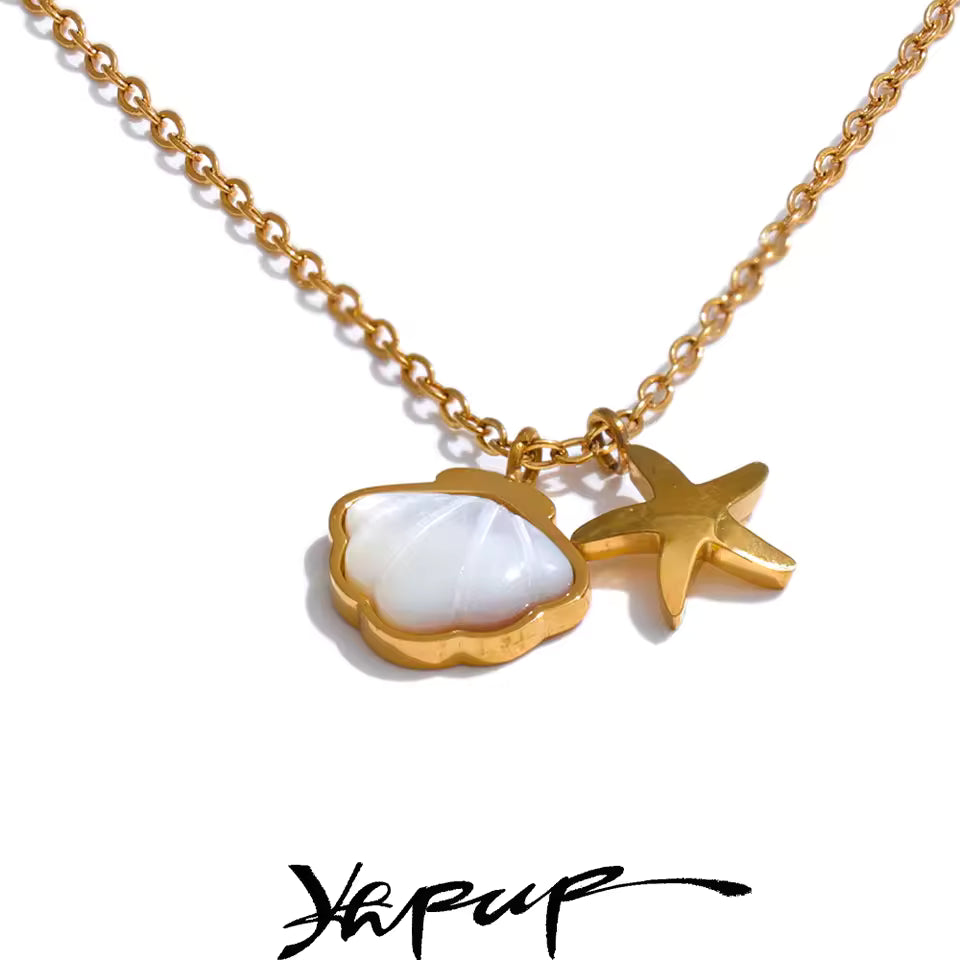 Gold Plated Shell Necklace