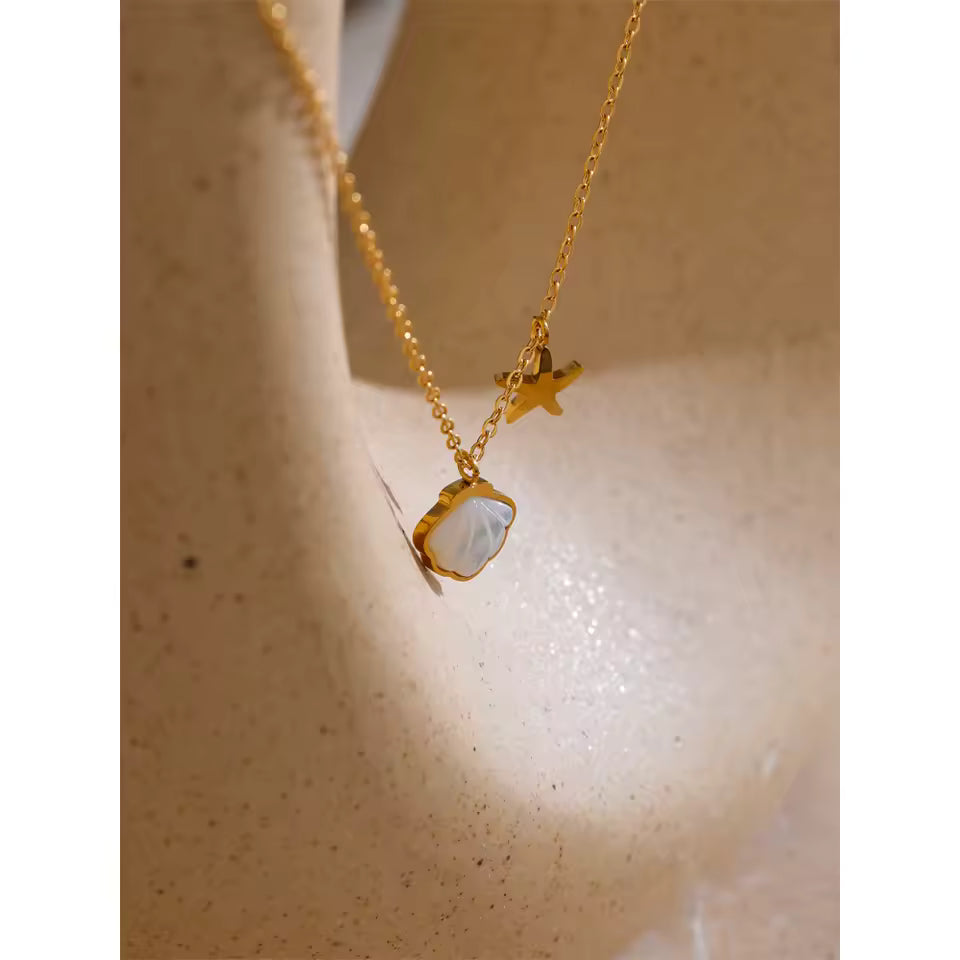 Gold Plated Shell Necklace