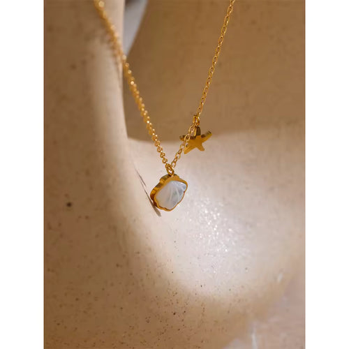 Gold Plated Shell Necklace